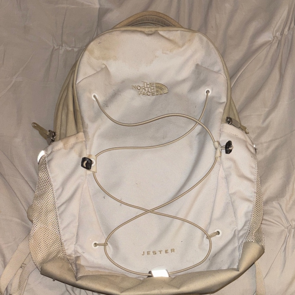 The North Face Jester Backpack in Cream and Tan